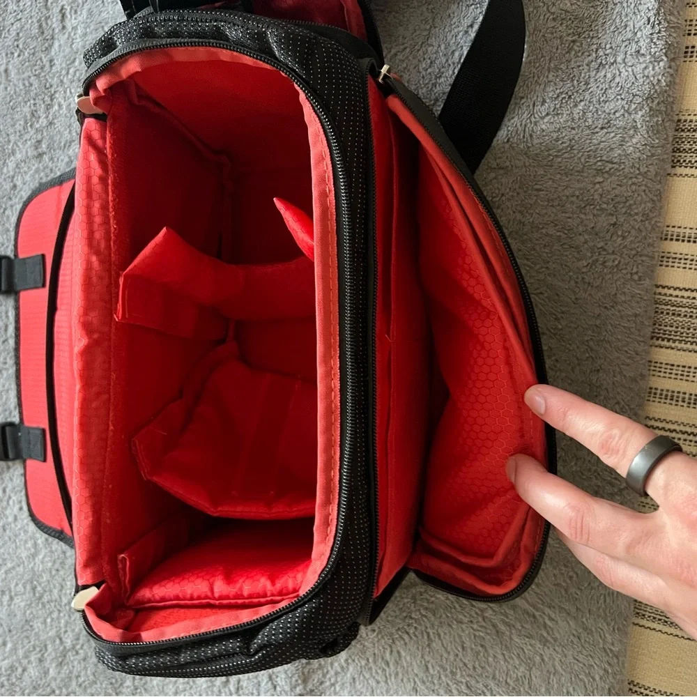 Black Men's Shoulder Camera Bag